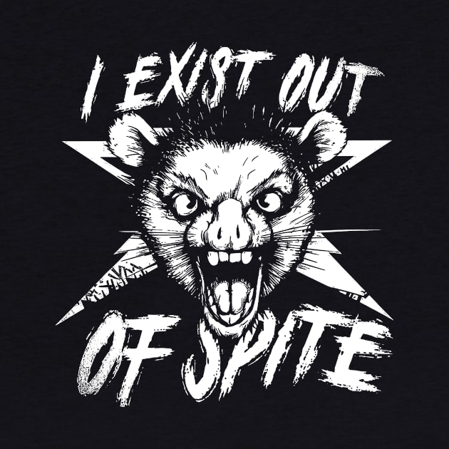 I Exist Out of Spite Possum T Shirt, Possum by Y2KSZN